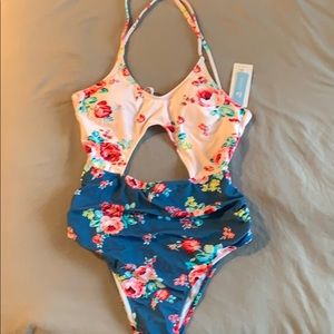 Floral Print One-Piece